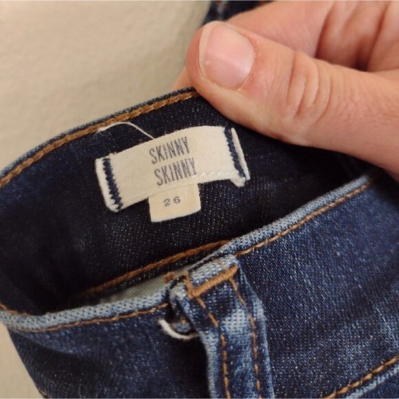 Madewell Super Skinny Womens 26 Denim Jeans Dark Wash Mid Rise - Picture 6 of 7